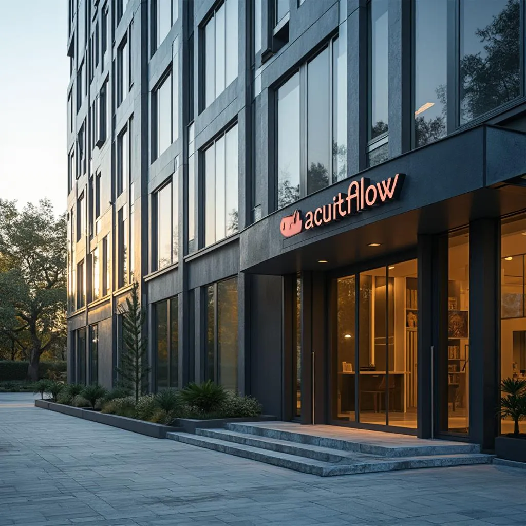 Fachada del edificio de oficinas de AuditFlow